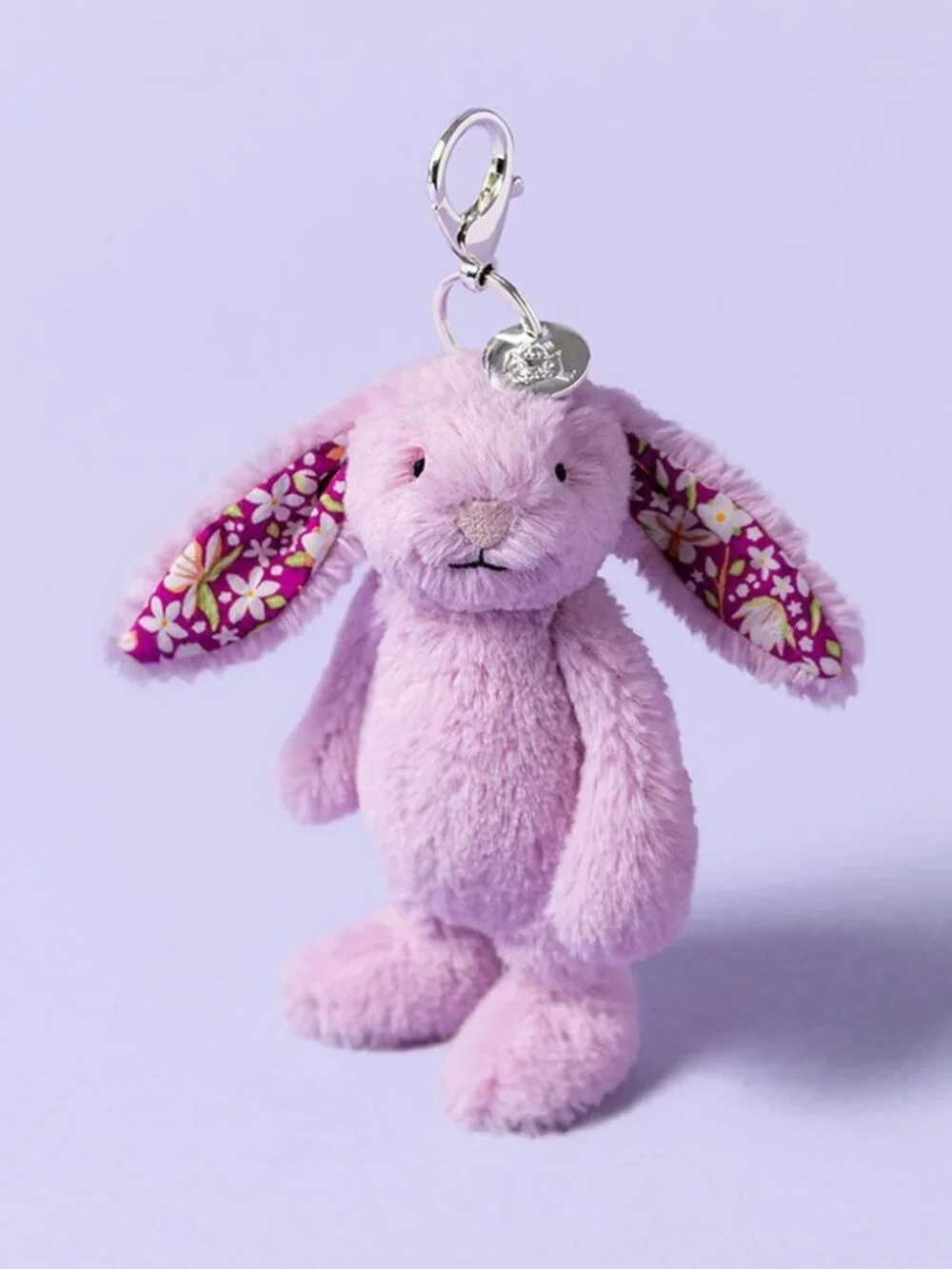 Jellycat THISTLEPOP BLOSSOM BUNNY Bag Charm NWT out of stock pastel purple